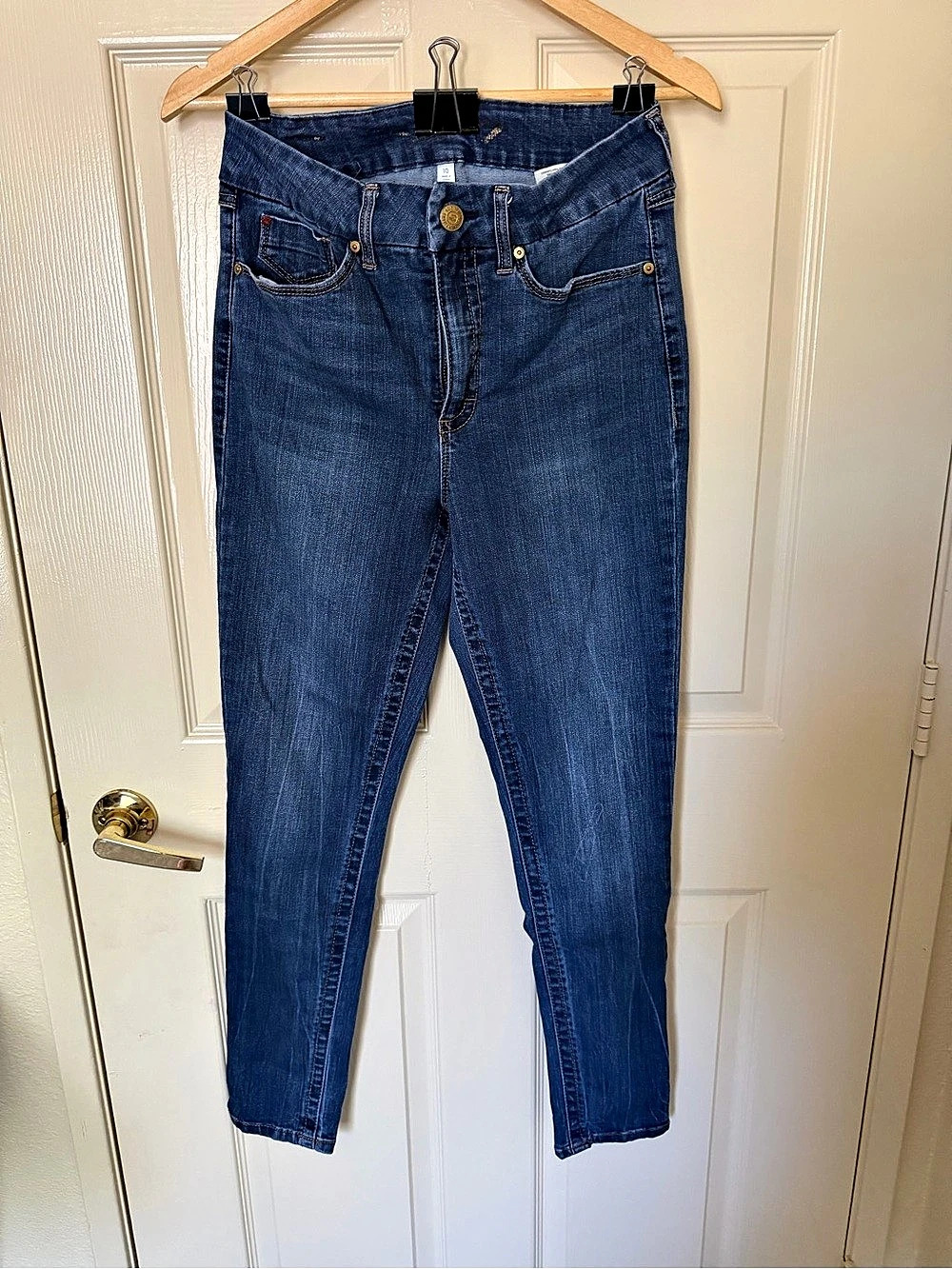 Seven7. Skinny Jeans Blue Waist 10